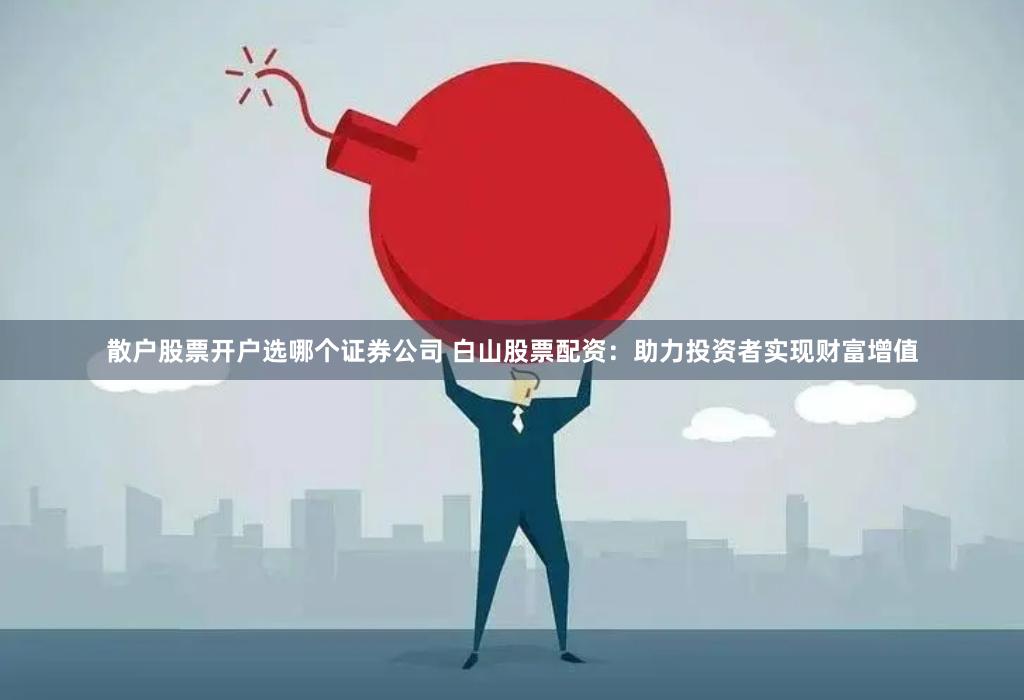 散户股票开户选哪个证券公司 白山股票配资：助力投资者实现财富增值